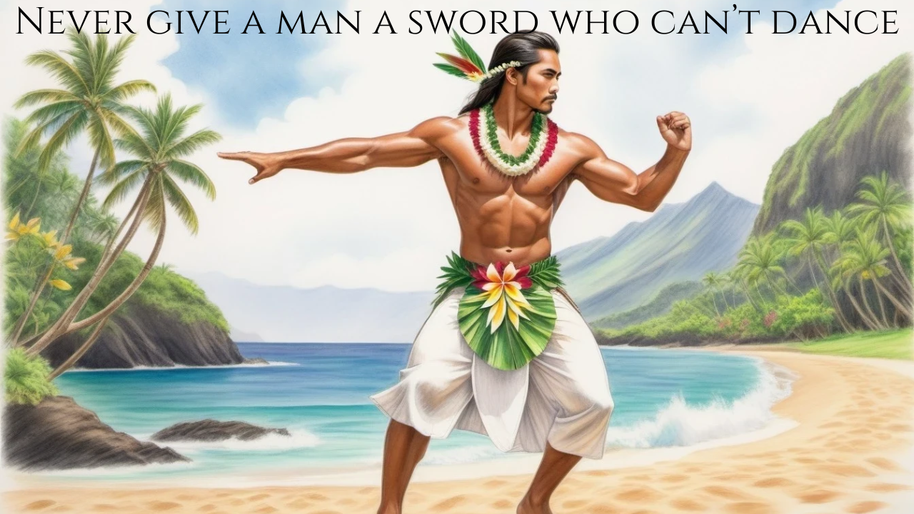 Never give a sword to a man who can’t dance (Video)